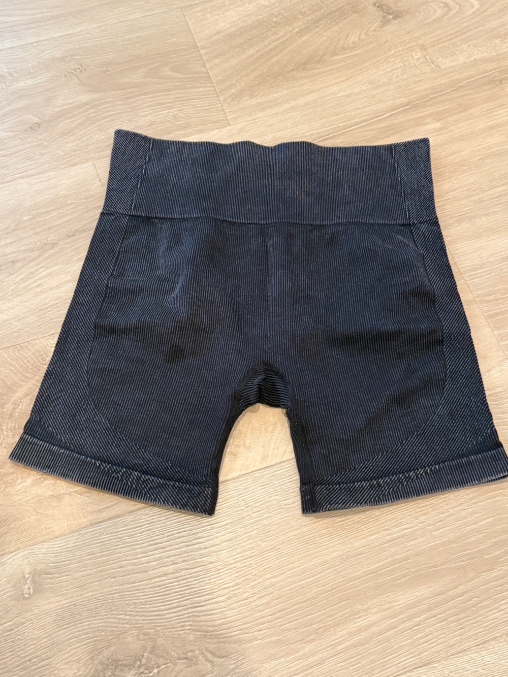 JoyLab Black Ribbed biker Active Shorts
